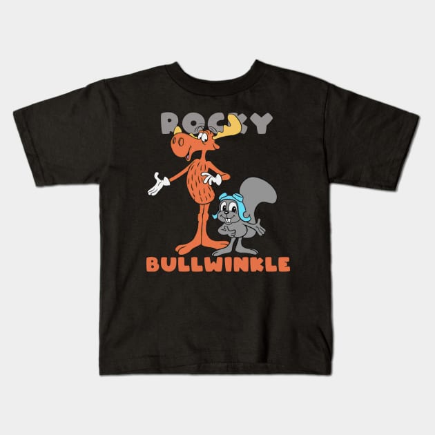 Rocky and Bullwinkle Kids T-Shirt by lazymost